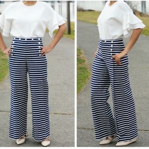 Nwt J Crew Striped Sailor Lace Up Back 